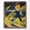 Dragon Ball Vegeta Woven Tapestry Throw Blanket - Bold home accent for fans
