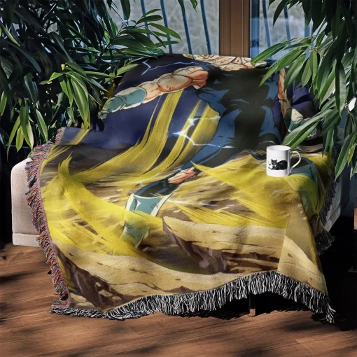 Dragon Ball Vegeta Woven Tapestry Throw Blanket - Bold home accent for fans - Image 3