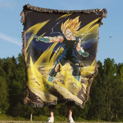 Dragon Ball Vegeta Woven Tapestry Throw Blanket - Bold home accent for fans - Image 4