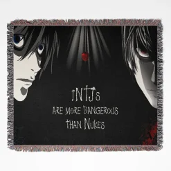 Death Note Woven Tapestry Throw Blanket - Dark and mysterious home decor