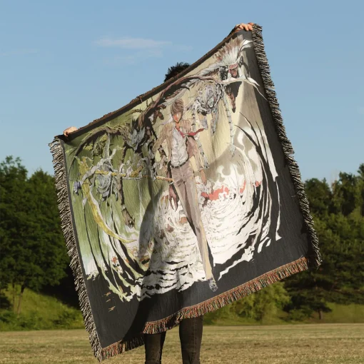 Death Note Light Yagami Woven Tapestry Throw Blanket - Perfect wall art for thriller fans - Image 3