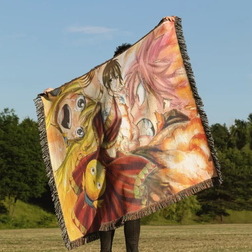 Fairy Tail Woven Tapestry Throw Blanket - Magical wall art for anime lovers - Image 3