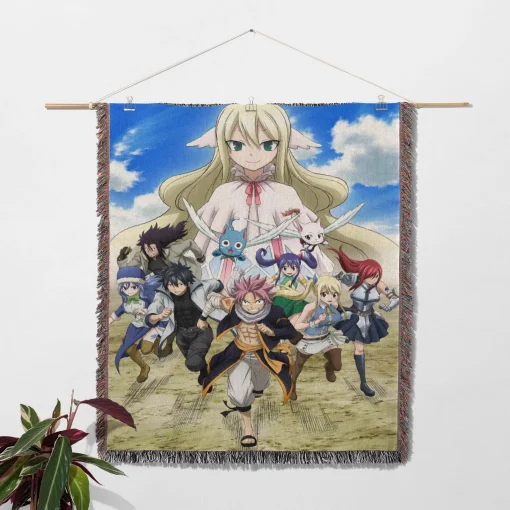 Fairy Tail Woven Tapestry Throw Blanket - Cozy throw for room decor - Image 2