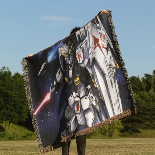 Gundam Woven Tapestry Throw Blanket - Perfect gift for Gundam fans - Image 3