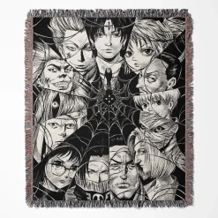 Hunter x Hunter Phantom Troupe Woven Tapestry Throw Blanket - Edgy anime wall rug