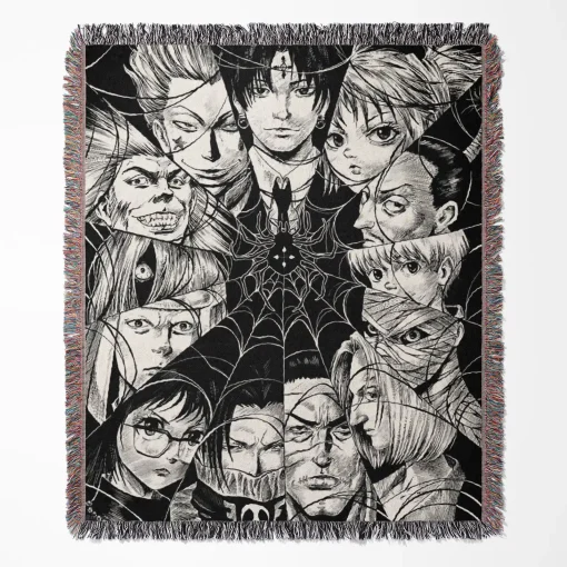 Hunter x Hunter Phantom Troupe Woven Tapestry Throw Blanket - Edgy anime wall rug