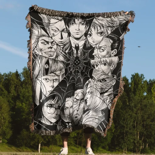 Hunter x Hunter Phantom Troupe Woven Tapestry Throw Blanket - Edgy anime wall rug - Image 4