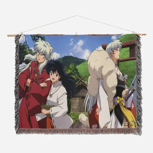 Inuyasha Woven Tapestry Throw Blanket - Stylish room accent and gift idea - Image 2