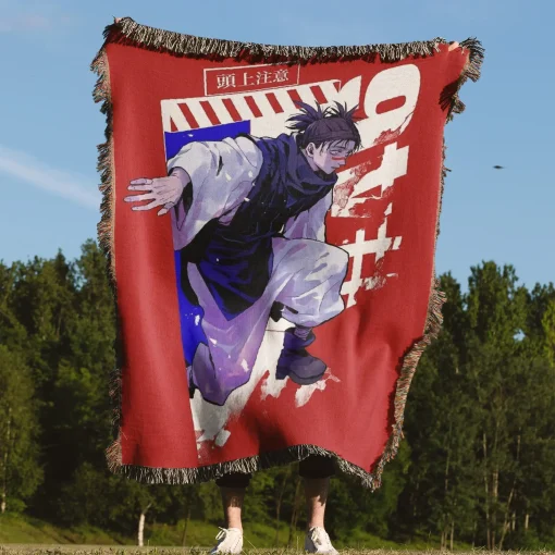 Jujutsu Kaisen Choso Woven Tapestry Throw Blanket - Edgy anime wall hanging for fans - Image 4