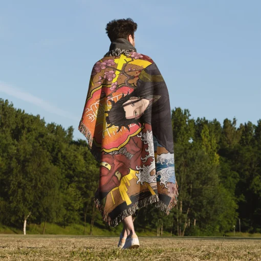 Jujutsu Kaisen Suguru Geto Woven Tapestry Throw Blanket - Stylish room decor and gift idea - Image 5