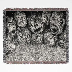 Berserk Eclipse Woven Tapestry Throw Blanket – Stunning Wall Rug & Home Decor, Perfect Gift for Dark Fantasy Fans