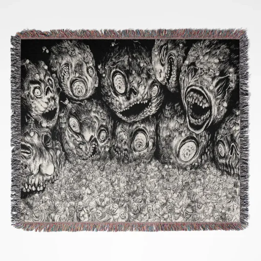Berserk Eclipse Woven Tapestry Throw Blanket – Stunning Wall Rug & Home Decor, Perfect Gift for Dark Fantasy Fans