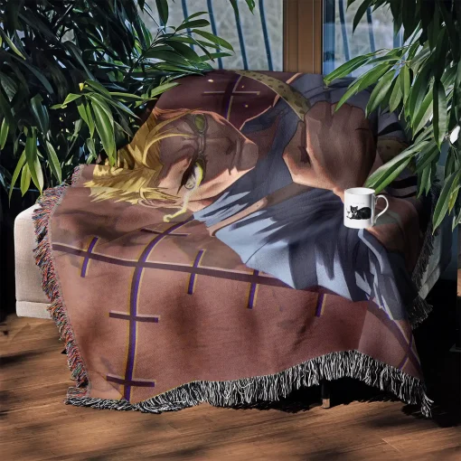 Jujutsu Kaisen Nanami Woven Tapestry Throw Blanket - Cool and minimalist room accent - Image 4