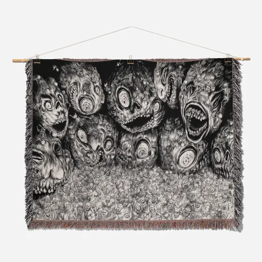 Berserk Eclipse Woven Tapestry Throw Blanket – Stunning Wall Rug & Home Decor, Perfect Gift for Dark Fantasy Fans - Image 2