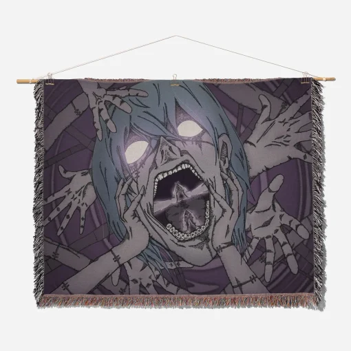 Jujutsu Kaisen Mahito Woven Tapestry Throw Blanket - Unique home decor and cozy throw - Image 2