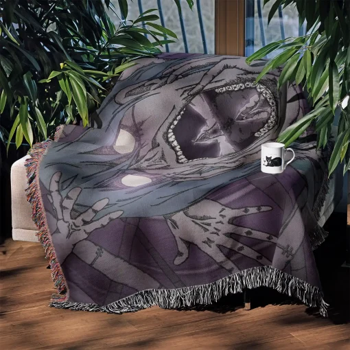 Jujutsu Kaisen Mahito Woven Tapestry Throw Blanket - Unique home decor and cozy throw - Image 4