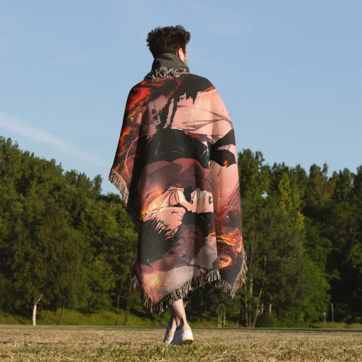Jujutsu Kaisen Fushiguro Toji Woven Tapestry Throw Blanket - Dark anime-inspired room accent - Image 5