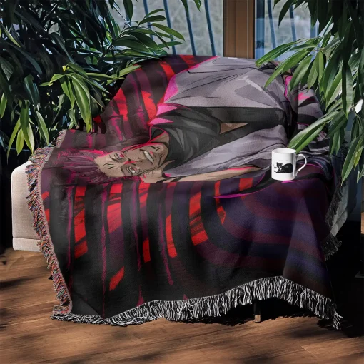 Jujutsu Kaisen Sukuna Woven Tapestry Throw Blanket - Collectible anime throw and wall decor - Image 4