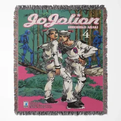 JoJo's Bizarre Jojolion Adventure Woven Tapestry Throw Blanket - Stylish anime home accent
