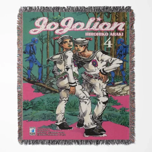 JoJo's Bizarre Jojolion Adventure Woven Tapestry Throw Blanket - Stylish anime home accent