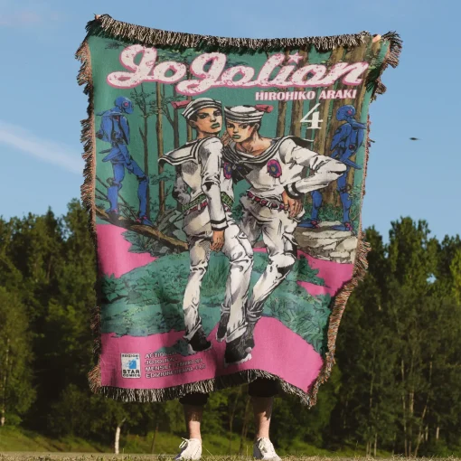 JoJo's Bizarre Jojolion Adventure Woven Tapestry Throw Blanket - Stylish anime home accent - Image 4