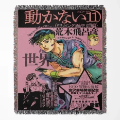 JoJo's Bizarre Rohan Kishibe Adventure Woven Tapestry Throw Blanket - Unique throw for collectors
