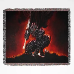 Berserk Armor Woven Tapestry Throw Blanket – Bold Wall Art or Room Decor, Great Gift for Anime Enthusiasts