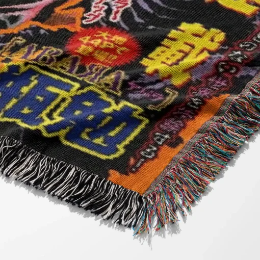 JoJo's Bizarre Steel Ball Run Adventure Woven Tapestry Throw Blanket - Bold anime wall hanging - Image 6