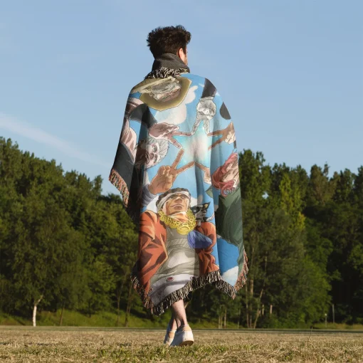 JoJo's Bizarre Adventure Woven Tapestry Throw Blanket - Versatile home decor and gift - Image 5