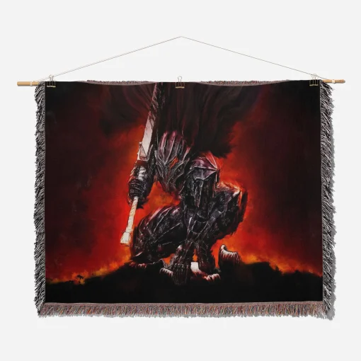 Berserk Armor Woven Tapestry Throw Blanket – Bold Wall Art or Room Decor, Great Gift for Anime Enthusiasts - Image 2