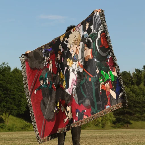 My Hero Academia Woven Tapestry Throw Blanket - Popular anime room accent and cozy throw - Image 3