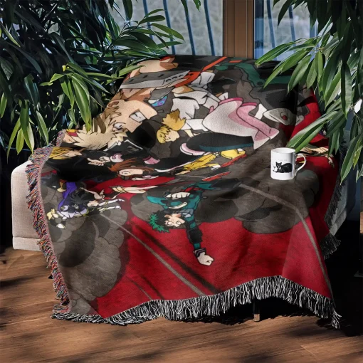 My Hero Academia Woven Tapestry Throw Blanket - Popular anime room accent and cozy throw - Image 4