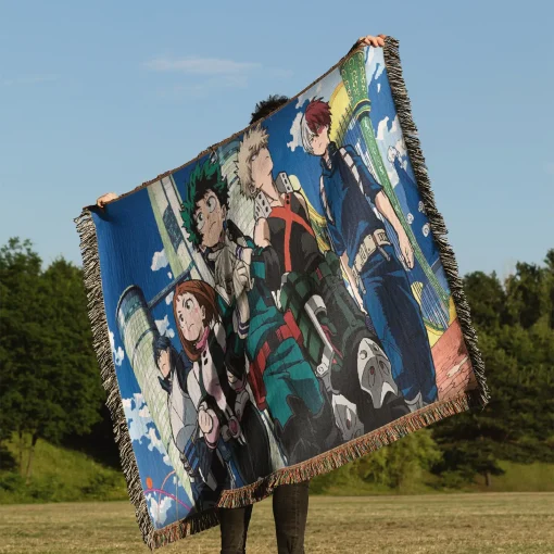 My Hero Academia Woven Tapestry Throw Blanket - Heroic wall art for home decor - Image 3