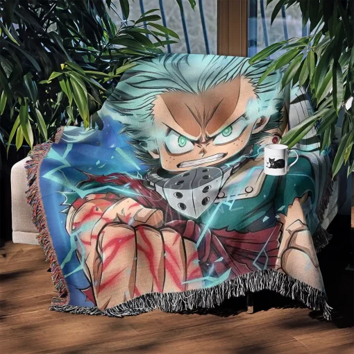 My Hero Academia Woven Tapestry Throw Blanket - Perfect gift for anime collectors - Image 3
