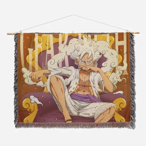 One Piece Gear 5 Woven Tapestry Throw Blanket - Epic anime wall art and home decor - Image 2