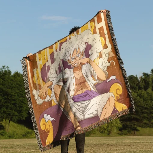 One Piece Gear 5 Woven Tapestry Throw Blanket - Epic anime wall art and home decor - Image 3
