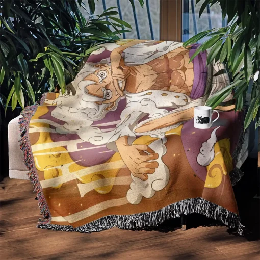 One Piece Gear 5 Woven Tapestry Throw Blanket - Epic anime wall art and home decor - Image 4