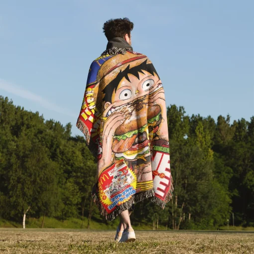 One Piece Manga Cover Woven Tapestry Throw Blanket - Iconic manga-inspired home accent - Image 5