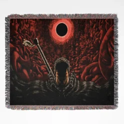 Berserk Woven Tapestry Throw Blanket – Unique Wall Rug or Picnic Mat, Ideal for Home Decor
