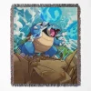 Pokemon Blastoise Woven Tapestry Throw Blanket - Classic Pokémon wall art and room decor