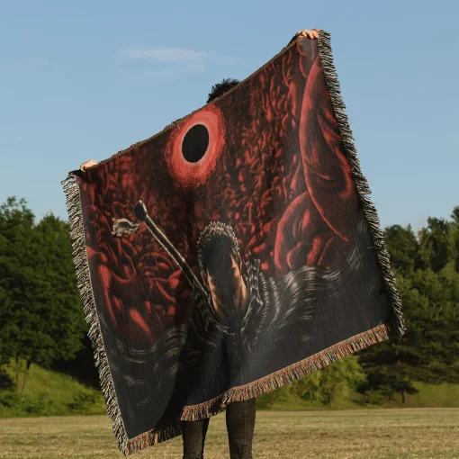 Berserk Woven Tapestry Throw Blanket – Unique Wall Rug or Picnic Mat, Ideal for Home Decor - Image 3