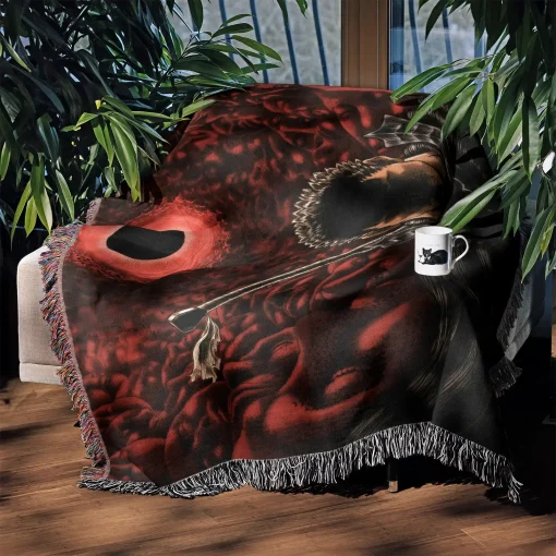 Berserk Woven Tapestry Throw Blanket – Unique Wall Rug or Picnic Mat, Ideal for Home Decor - Image 4