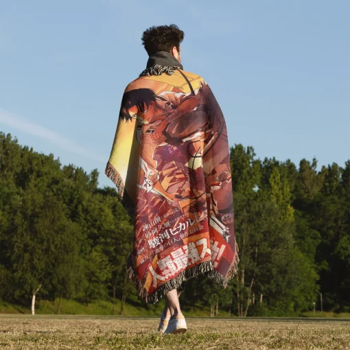 Attack on Titan Levi Ackerman Woven Tapestry Throw Blanket – Epic Wall Art & Cozy Room Decor, Ideal Gift for Fans - Image 5