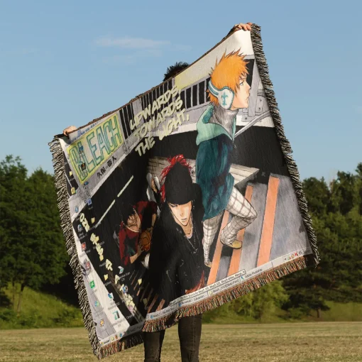 Bleach Woven Tapestry Throw Blanket - Iconic shonen wall art for your space - Image 3