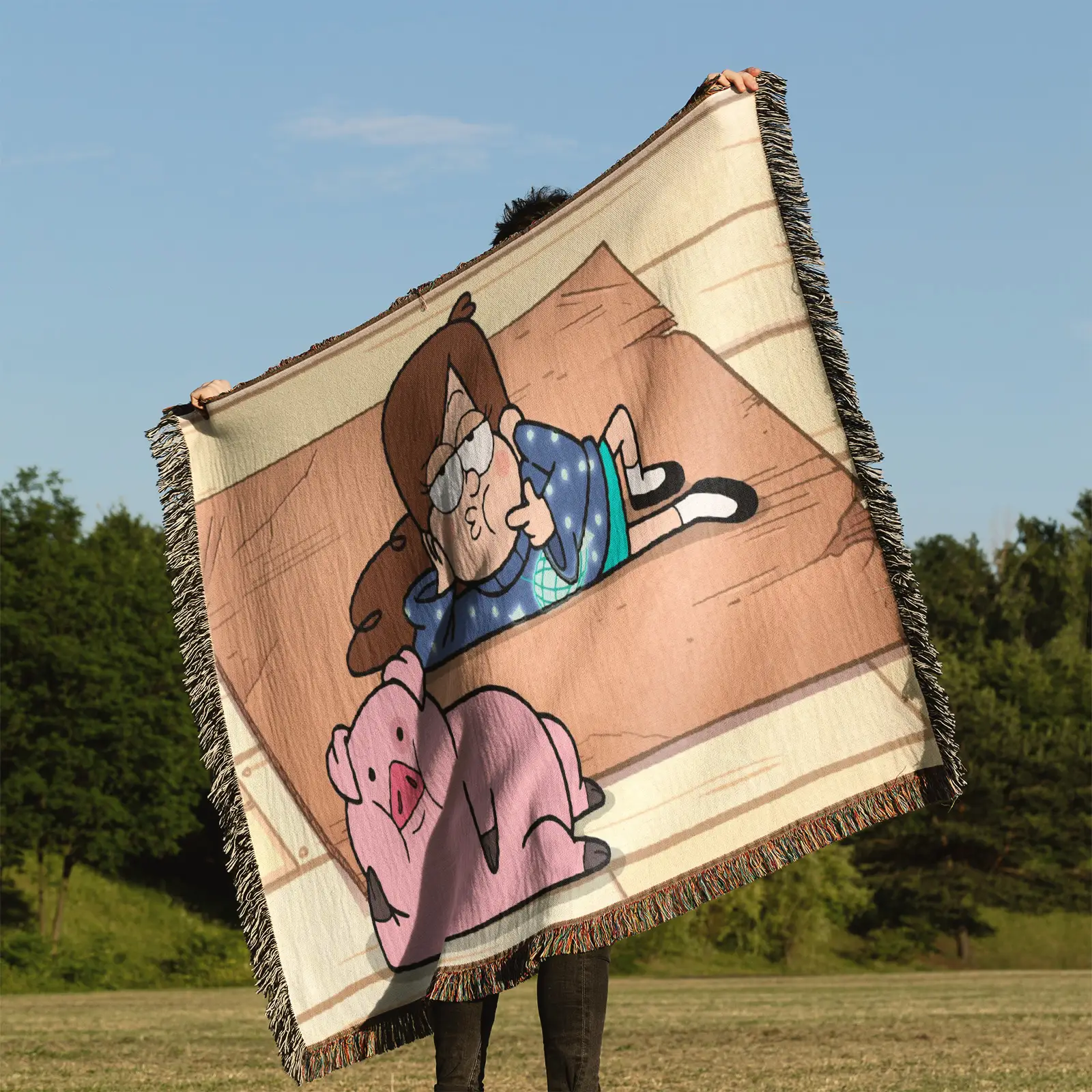 Gravity Woven Tapestry Throw Blanket – Stylish Wall Art, Unique Room Decor, Perfect for Home Decor - Image 3