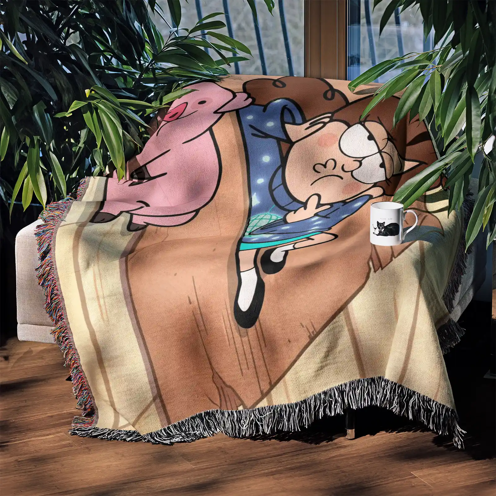 Gravity Woven Tapestry Throw Blanket – Stylish Wall Art, Unique Room Decor, Perfect for Home Decor - Image 4