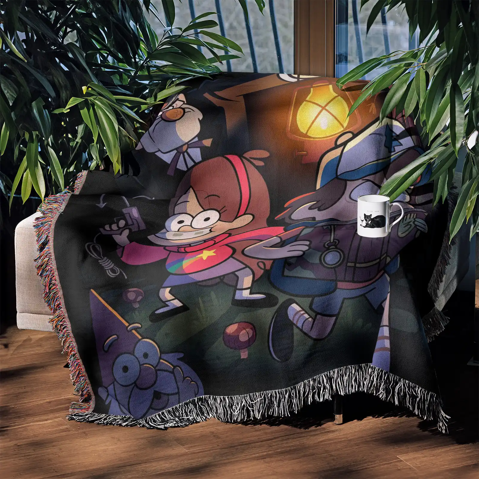 Gravity Woven Tapestry Throw Blanket – Bright Wall Rug, Cozy Room Accent, Great Gift for Fans - Image 3