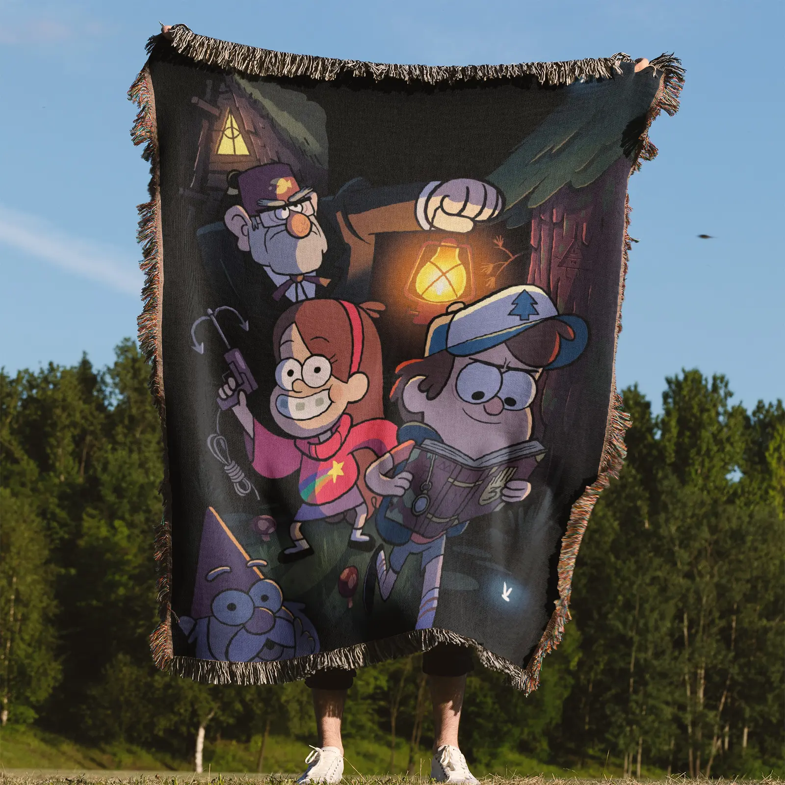 Gravity Woven Tapestry Throw Blanket – Bright Wall Rug, Cozy Room Accent, Great Gift for Fans - Image 4