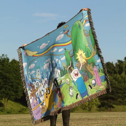 Adventure Cartoon  Woven Tapestry Throw Blanket – Fun Wall Art, Stylish Room Decor, Great for Home Decor - Image 3