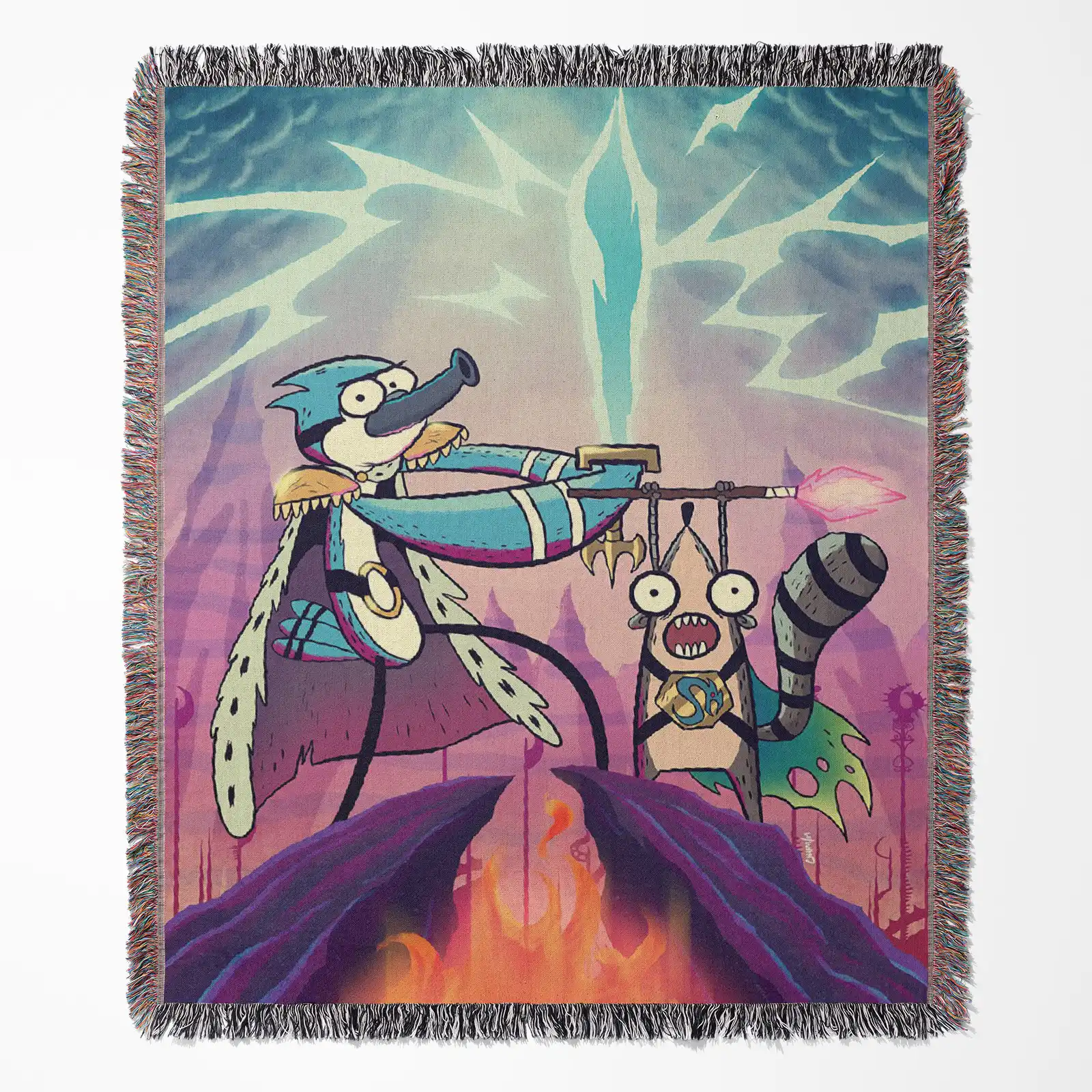 Regular Show Woven Tapestry Blanket